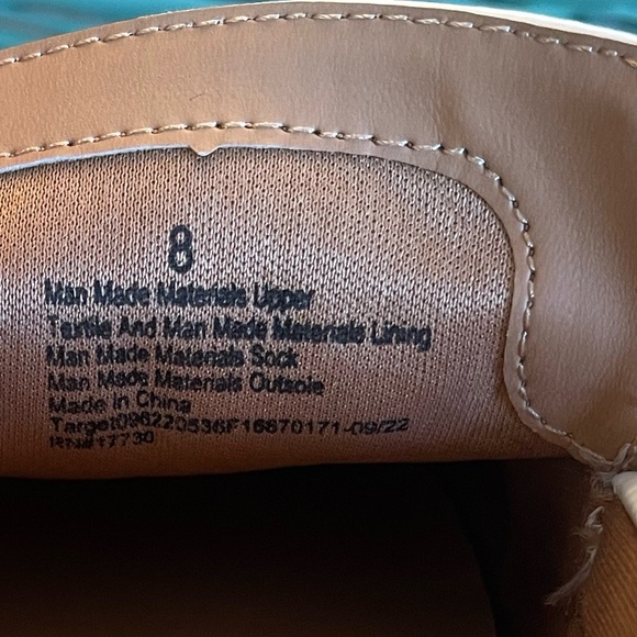 A New Day Danica White Platform Loafers Chunky Sole Shoe - Picture 7 of 8